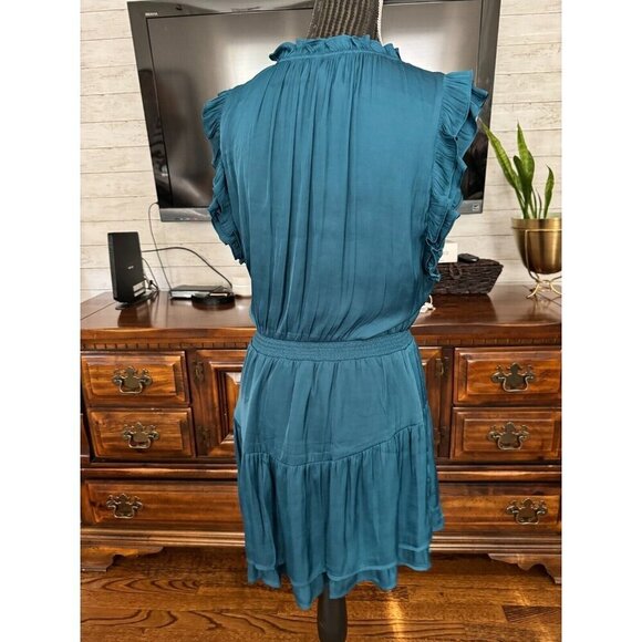 NWT BB Dakota Steve Madden Prairie Dreams Corsair Flutter Sleeve Minidress Sz M - Picture 3 of 9